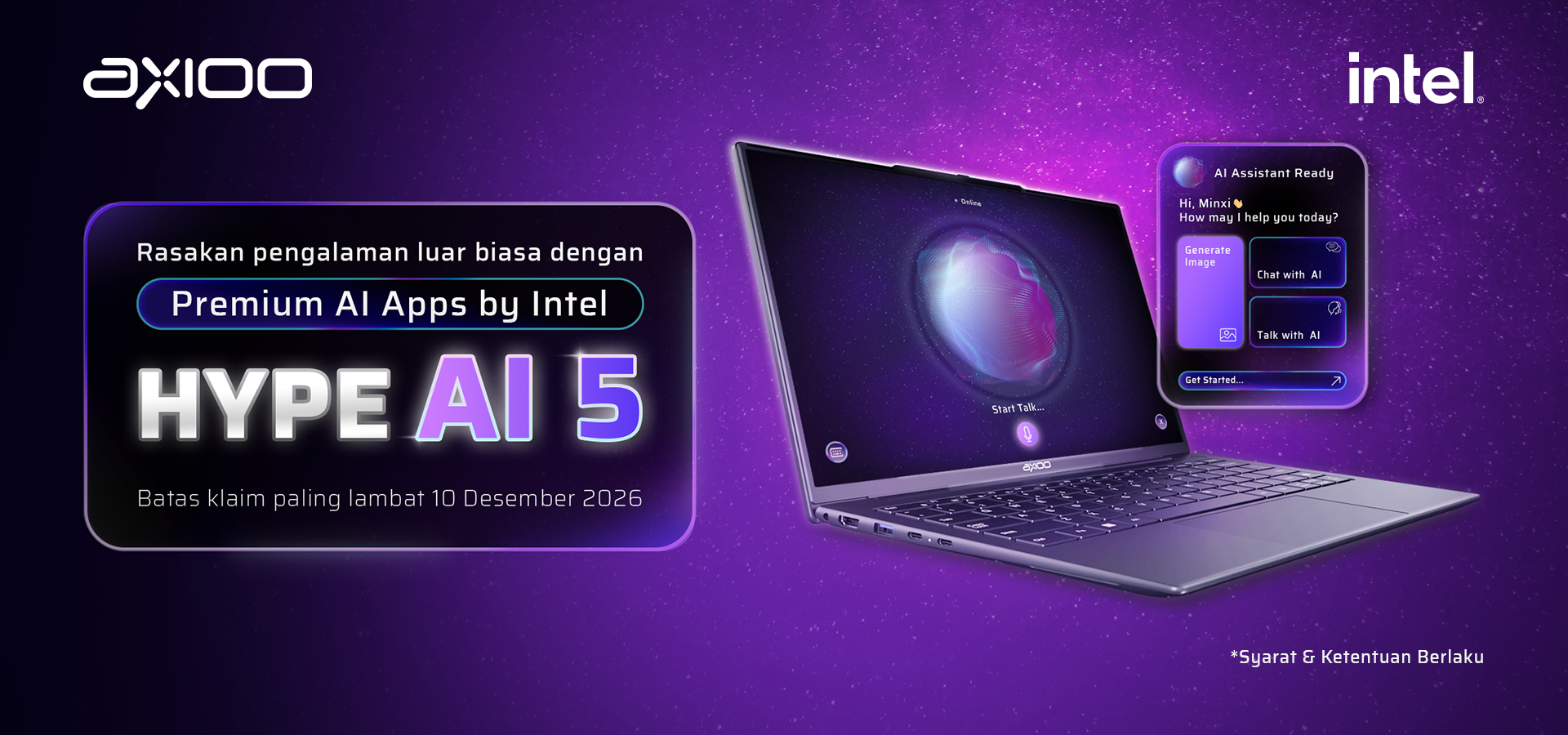 Rekomendasi Aplikasi AI 2026, Program AXIOO Premium AI Apps by Intel
