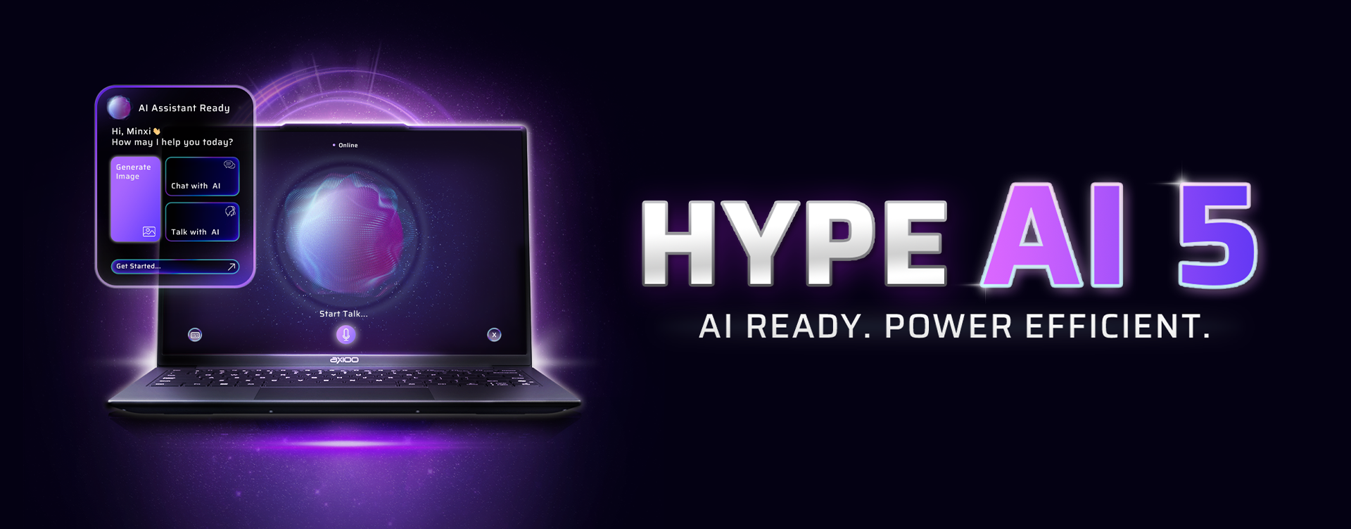 laptop ai - axioo hype ai 5