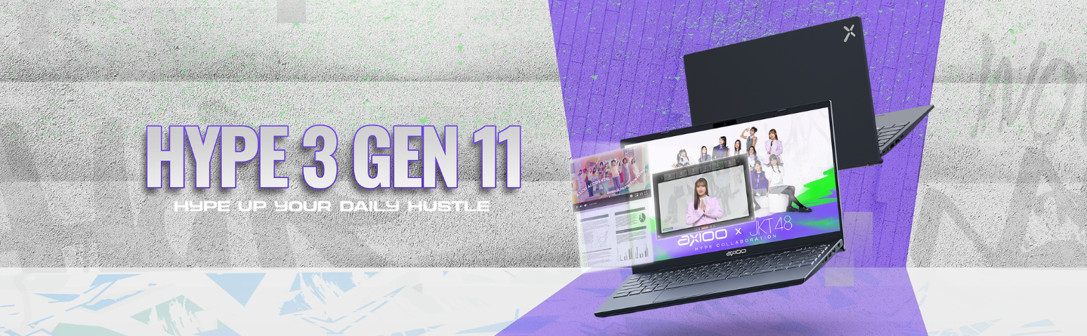 axioo hype 3 gen 11 laptop pelajar 4 jutaan
